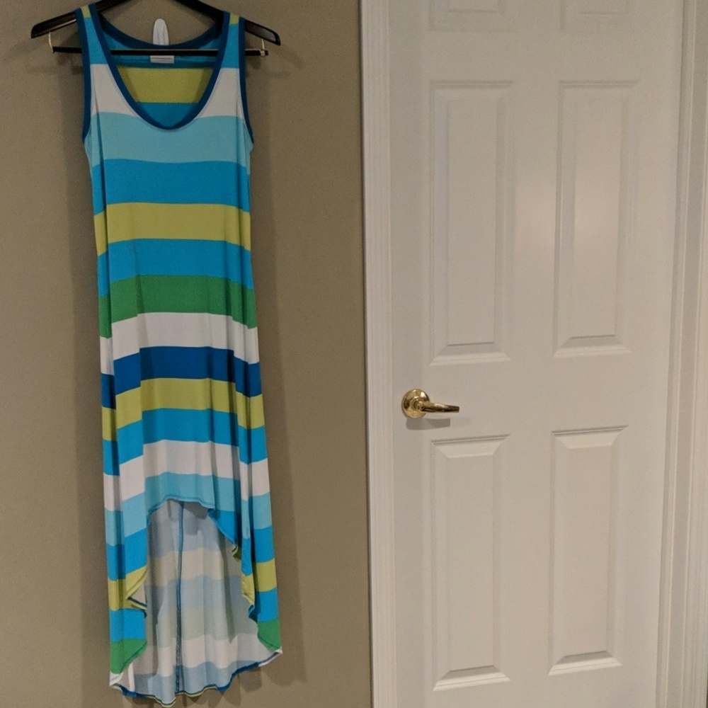 New York & company stretch hi-low dress size small